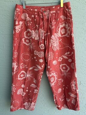 Fresh produce cotton floral print pants size small